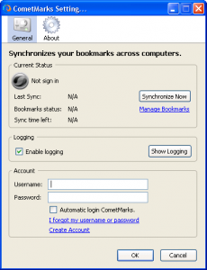 Synchronize Your Bookmarks Cometmarks