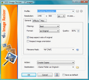 VSO Image Resizer - Reduce Size of Digital Photos