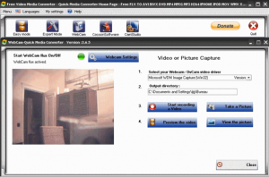 Record Webcam with Quick Media Converter