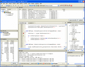 C++ Debugging capabilities of Code Blocks