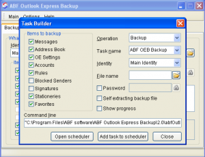 Outlook Express Backup