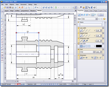 A technical diagram in CreativeDocs