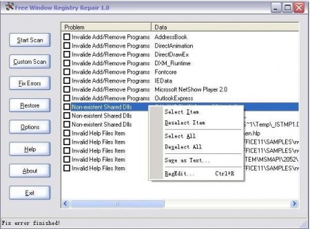 Free Windows Registry Repair