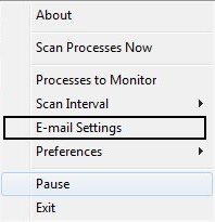 select email settings PN