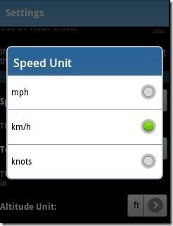 Speed units