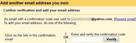 gmail account verify code