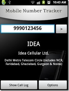 Mobile Number Tracker App