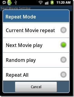 Soul Movie Repeat options
