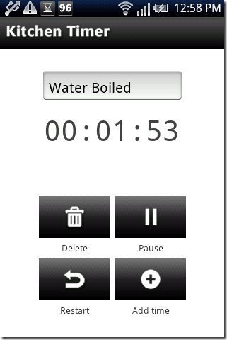 Android kitchen Timer