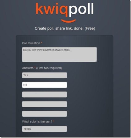 Create Poll 001