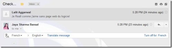Gmail Translate