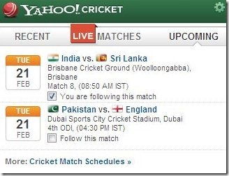 yahoo cricket 2