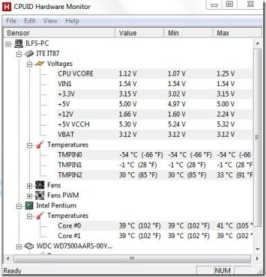 CPUID Hardware monitor