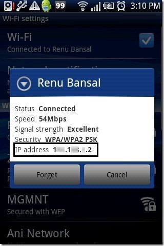 IP Address Android