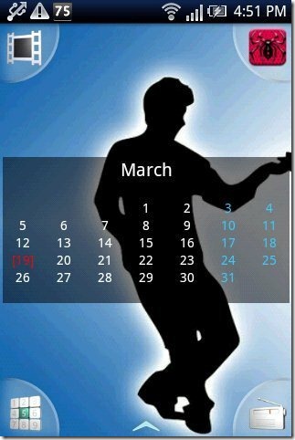 Wall Calendar Widget