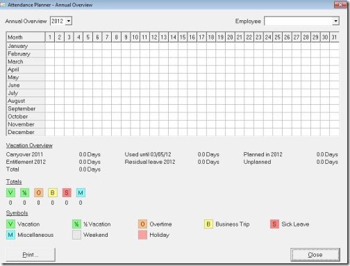 attendance planner 1