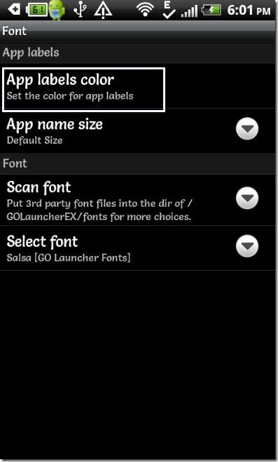 App Labels Color