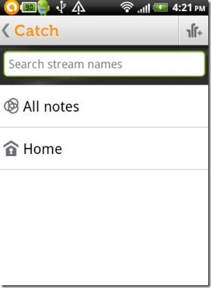 Catch Notes Stream