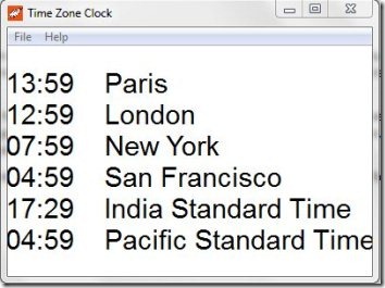 NTP Time Zone Clock 001