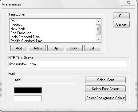 NTP Time Zone Clock 002