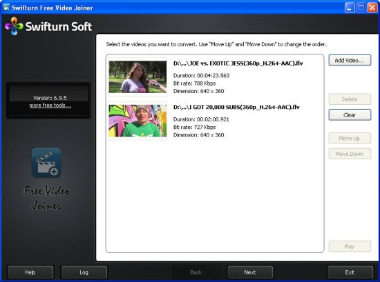 Swifturn Add video files