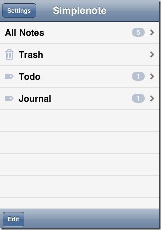Simplenote App