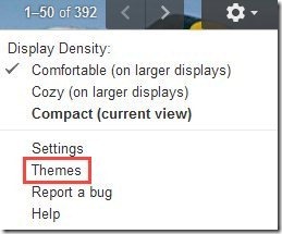 Gmail Themes Settings