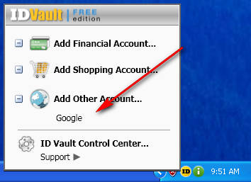 ID Vault added Google