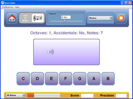 Score Date ear training