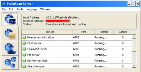 Nodescan server