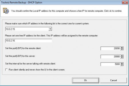 Toolwiz Remote Backup 2012 config