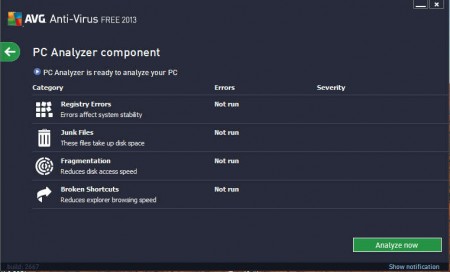 AVG Antivirus PC Analyzer