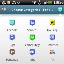 Craiglist Categories