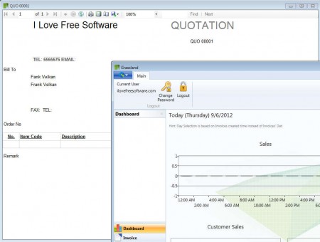 Grassland invoice created