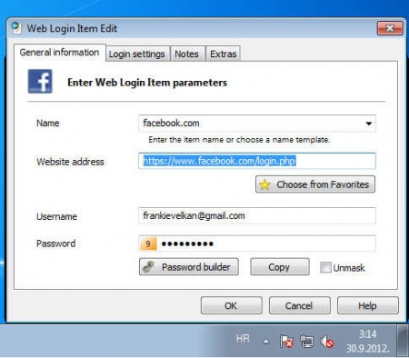 LoginIn Code editing facebook