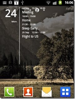 Simple Calendar Widget