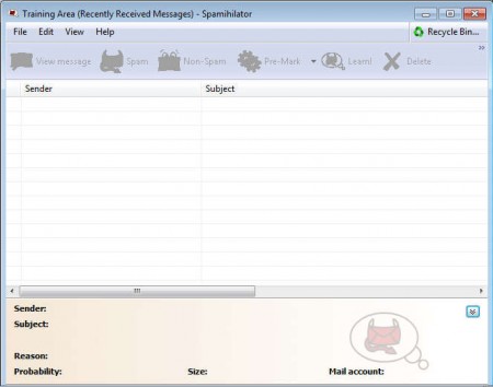 Spamihilator learning mode