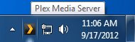 plex system tray icon