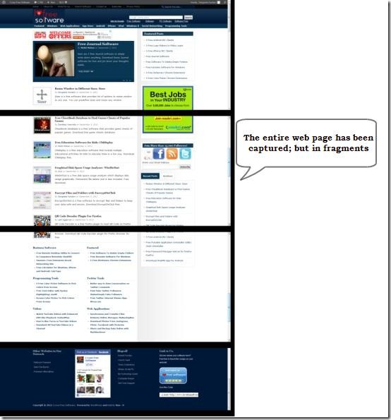 screen capture whole page