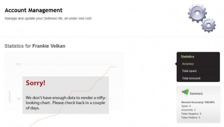 Defensio Facebook account management