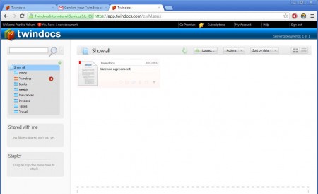 TwinDocs online document storage