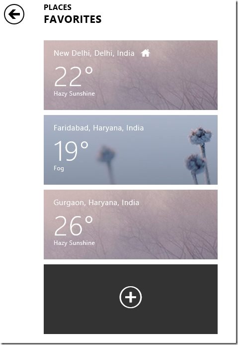 Weather app