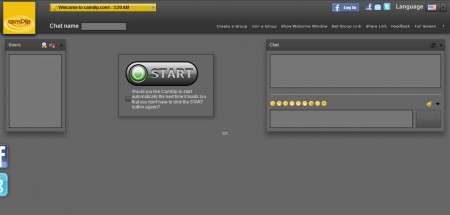 campdip.com free voice and video chat default window