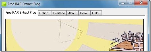 free RAR Extract Frog interface