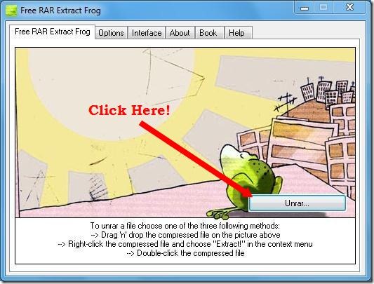 free RAR Extract Frog RAR extractor