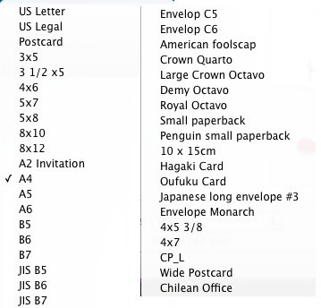 greeting box supported paper formats