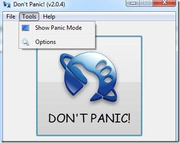 hide programs dont panic