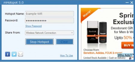 mHotspot hotspot created