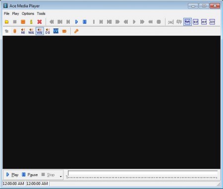 Ace Media Player free media player default window