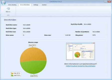 Check Drive information check